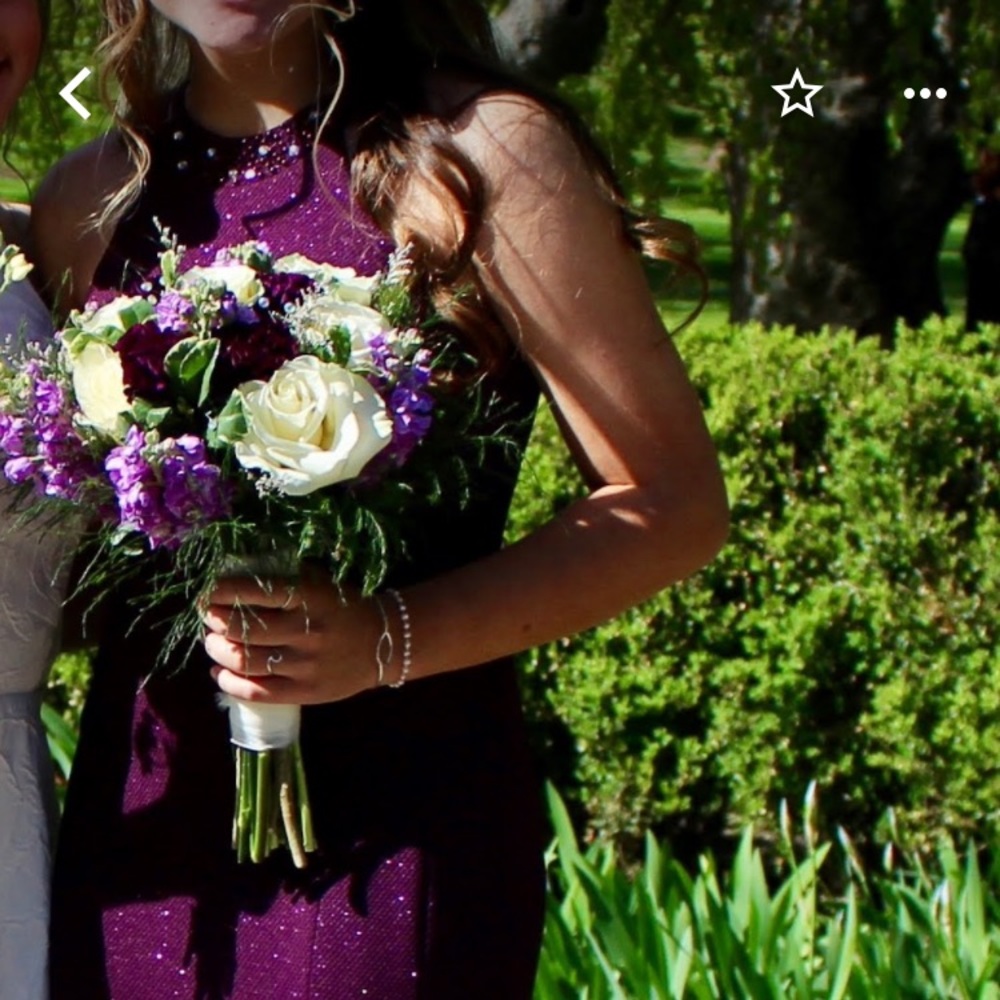 Purple Sparkle Prom Dress